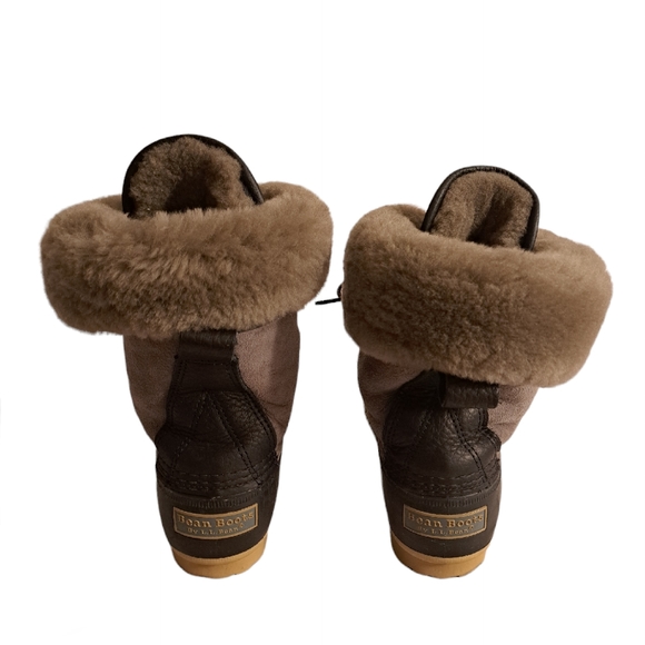 LL Bean Women Shearling Lined Snowboots - Picture 8 of 12